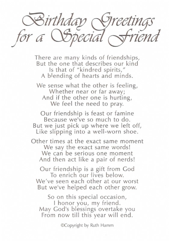 Birthday Greetings For a Special Friend Birthday Greetings For a Special Friend