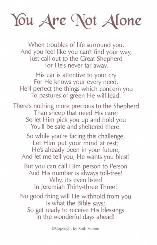 You Are Not Alone You Are Not Alone