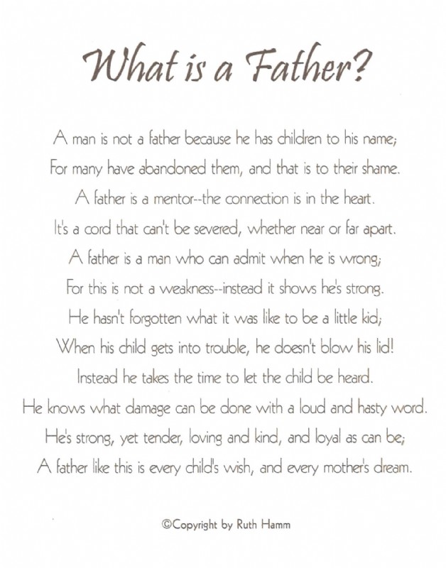 What is a Father? What is a Father?