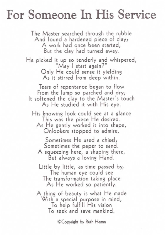 For Someone in His Service For Someone in His Service