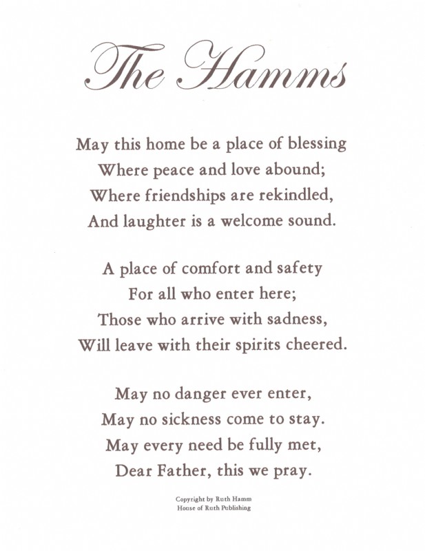 Home Blessing (Personalized) Home Blessing (Personalized)