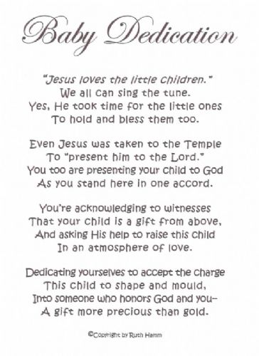 Baby Dedication