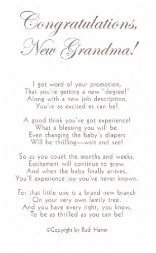 Congratulations, New Grandma!