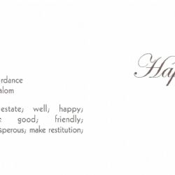 A Birthday Blessing--Nothing Missing, Nothing Broken