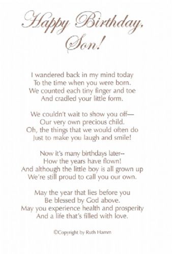 Happy Birthday, Son!