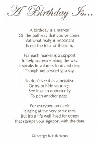 A Birthday Is...