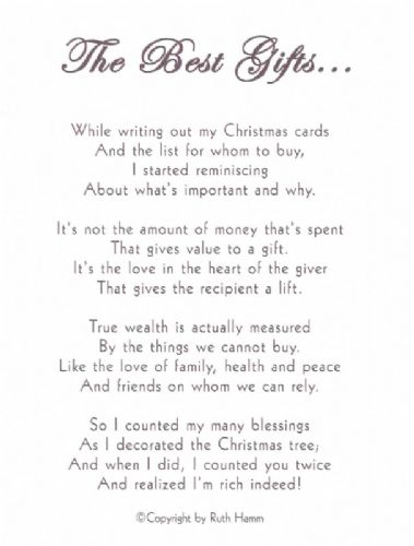 The Best Gifts...
