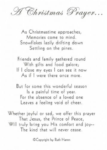 A Christmas Prayer...