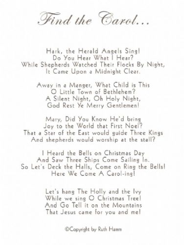 Find the Carol...