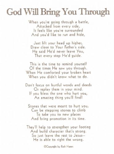 God Will Bring You Through