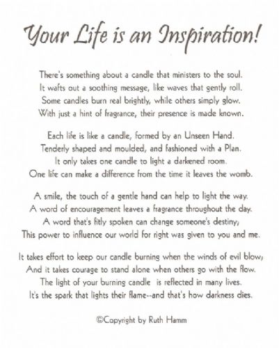 Your Life is an Inspiration