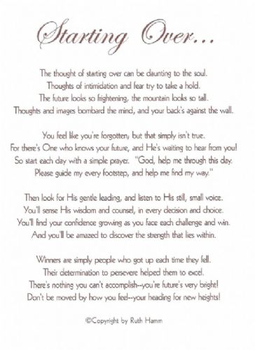 Starting Over...
