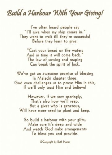 Build a Harbor With Your Giving!