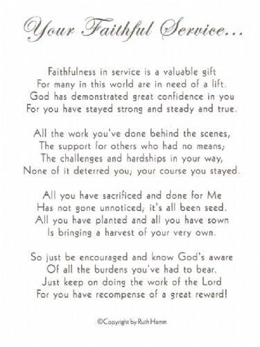 Your Faithful Service