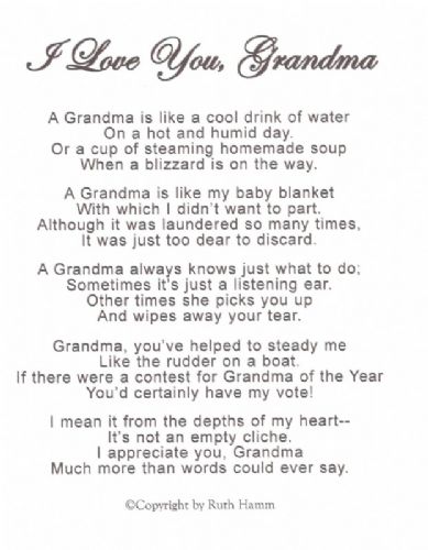 I Love You, Grandma