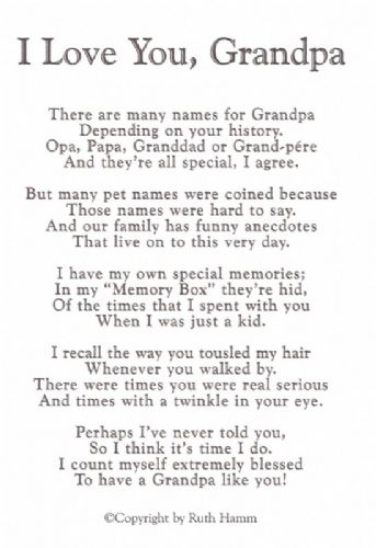 New ProductI Love You, Grandpa