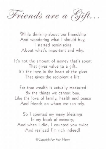 Friends are a Gift