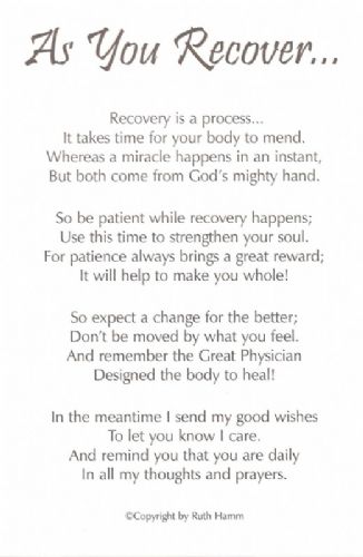 As You Recover