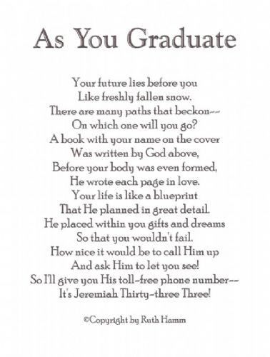 As You Graduate