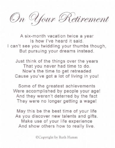 On Your Retirement