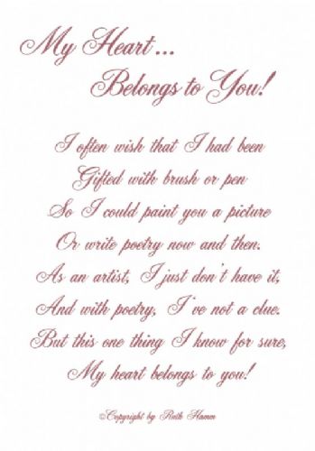 My Heart Belongs to You!