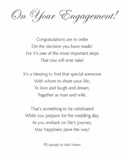 On Your Engagement!